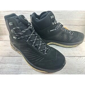 Hanwag Blueridge ES Hiking Boot Mens Size 10.5 Black / Light Grey Outdoor